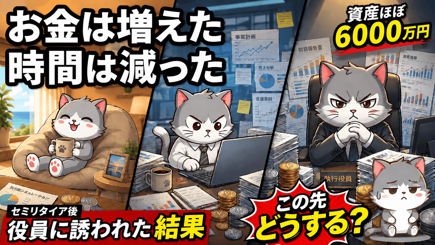 セミリタイア後に役員へ誘われた結果、お金は増えたけど時間は減りました